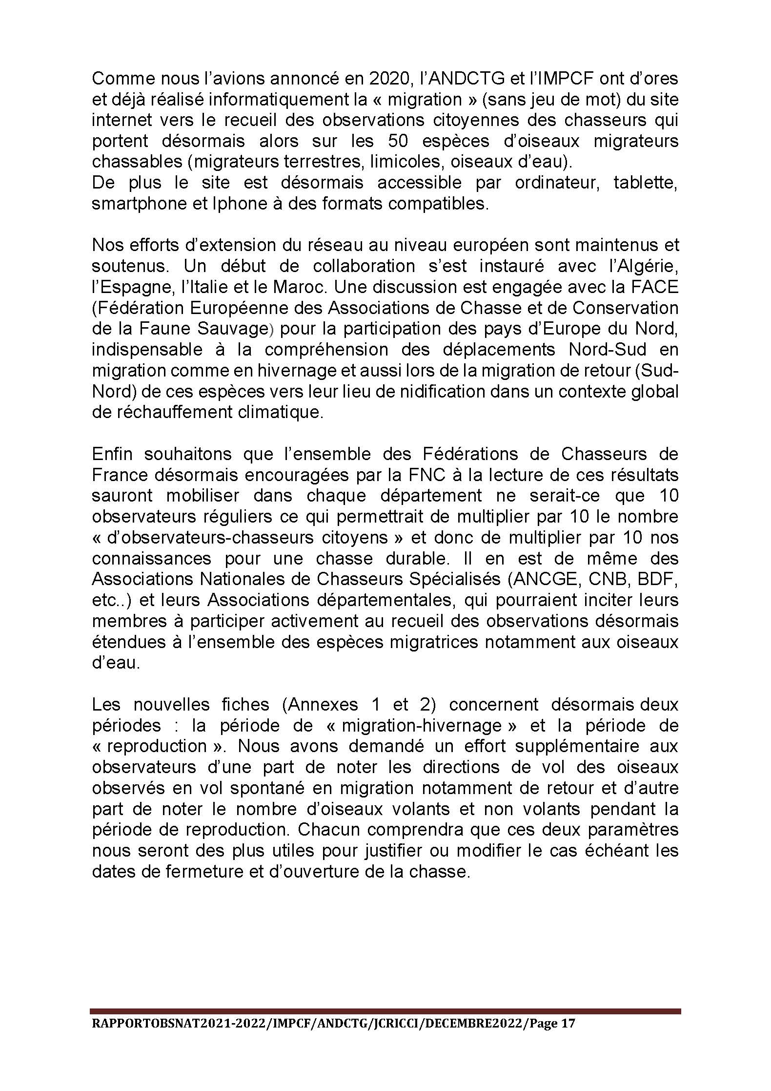 2022 2021 Observatoire IMPCF Page 17